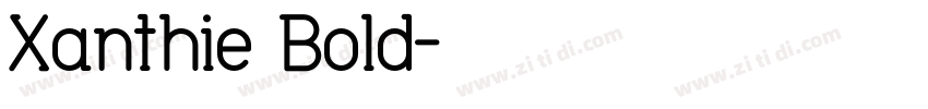 Xanthie Bold字体转换